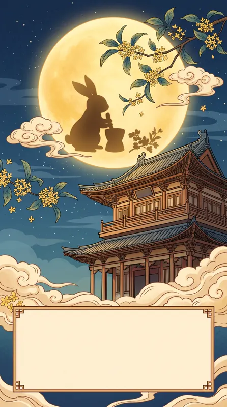 中秋节海报主视觉